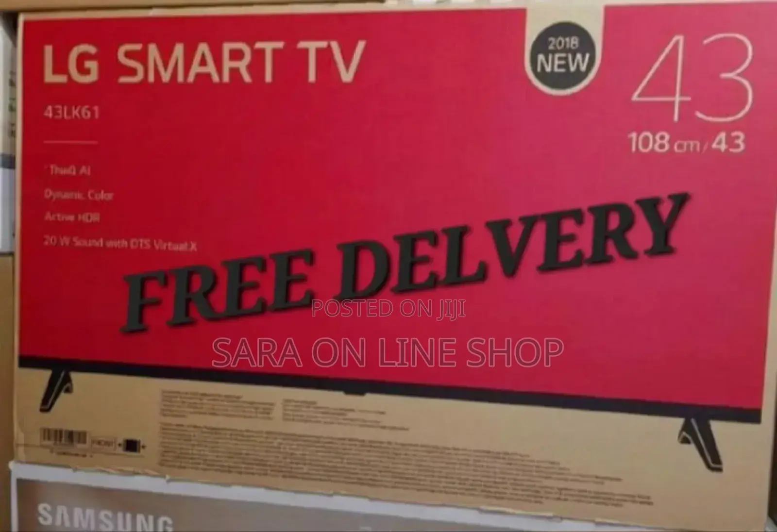 Lg 43" Single Screen 2018 Model New Paked Tv