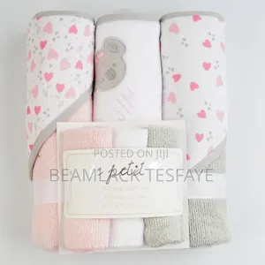 3 Piece Hooded Towel, 3 Piece Washcloths