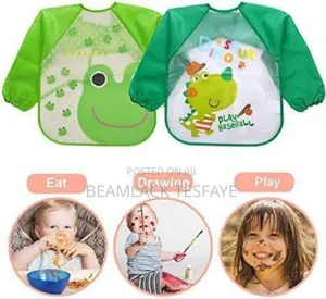 Photo - Waterproof Washable Long-Sleeve Baby Bibs