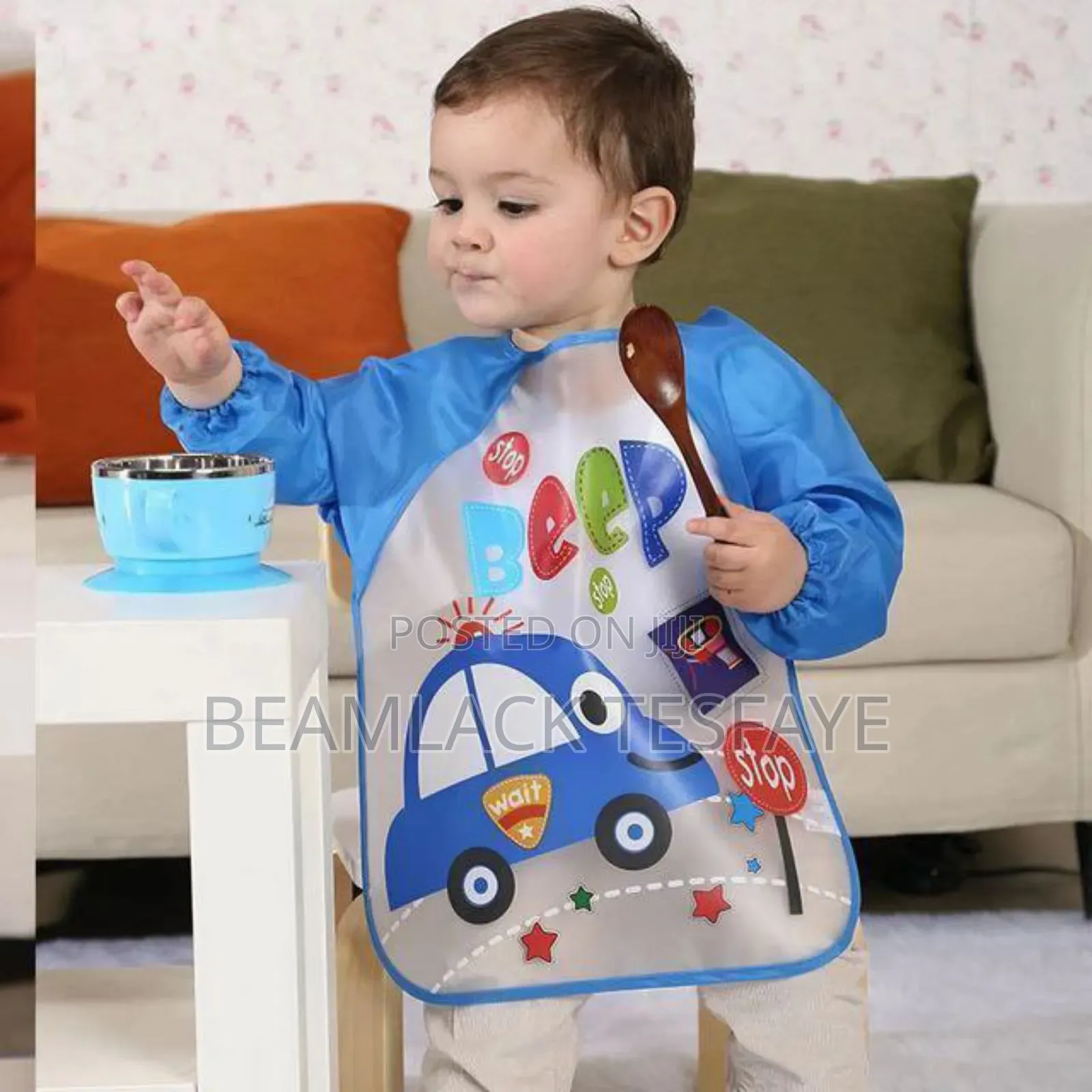 Waterproof Washable Long-Sleeve Baby Bibs
