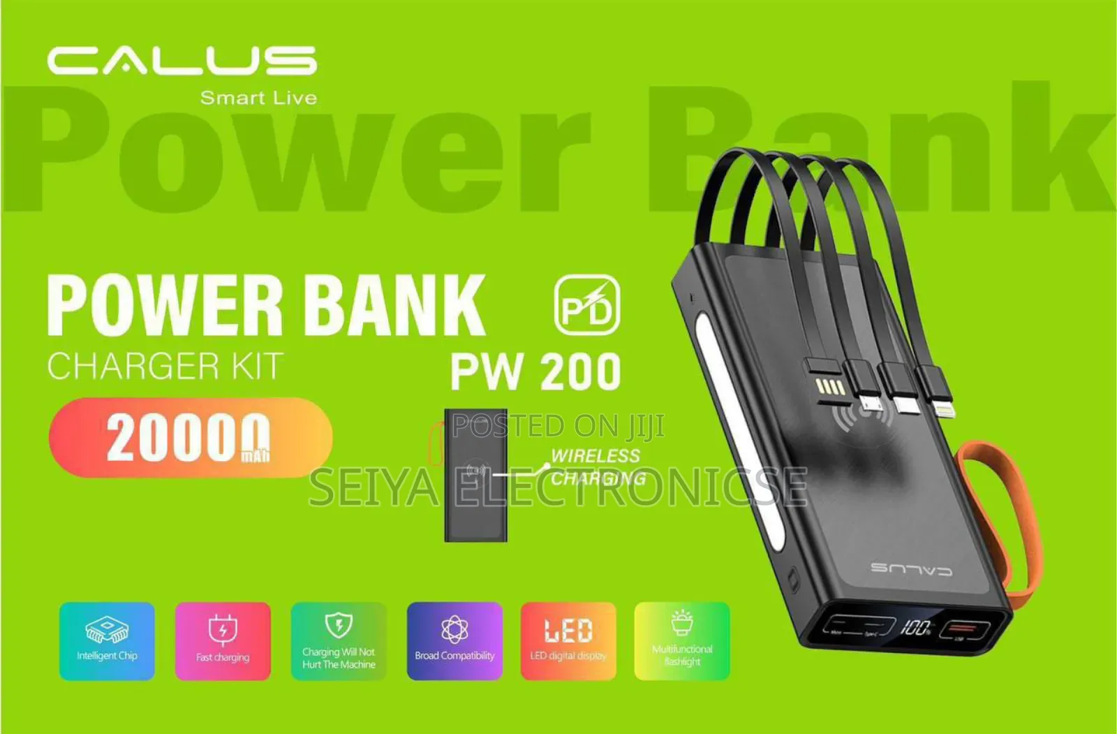 Calus Power Bank 20,000 Mah Fast-Charging