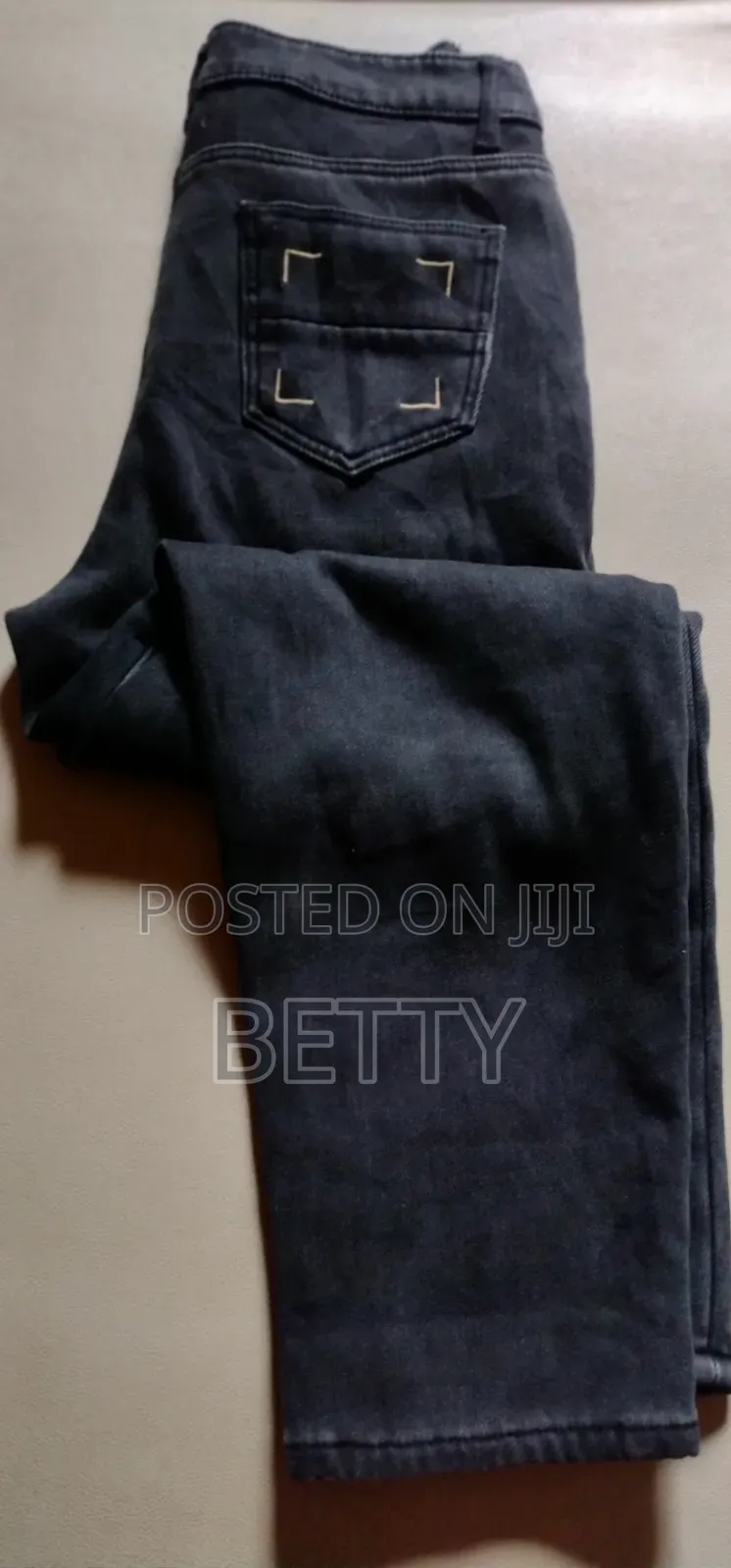 Black Straight Jeans