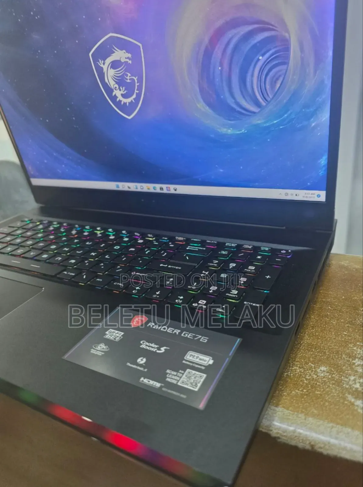 New Laptop MSI 16GB Intel Core I9 SSD 1T