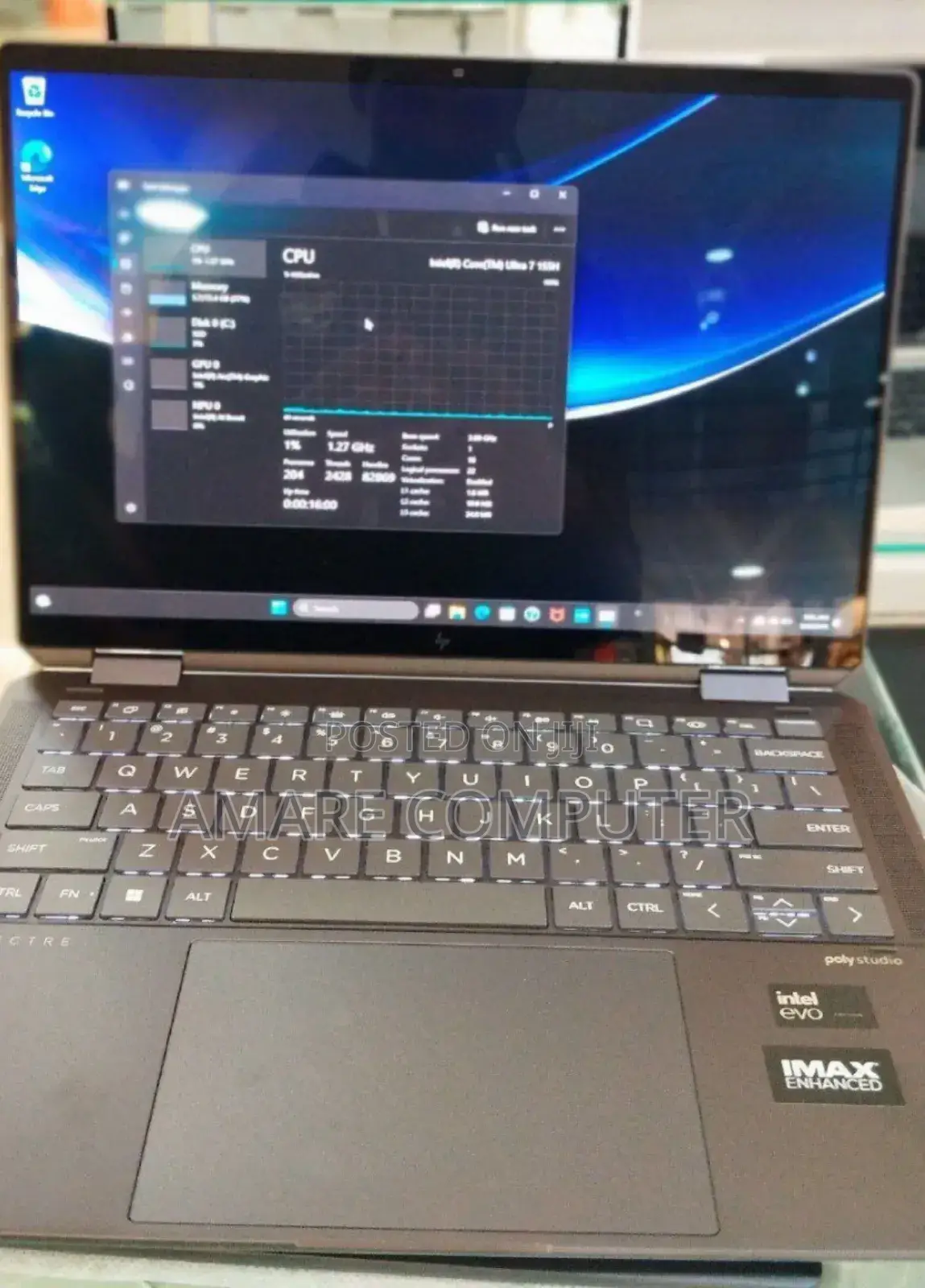 New Laptop HP Spectre X360 16GB Intel Core Ultra 7 SSD 1T