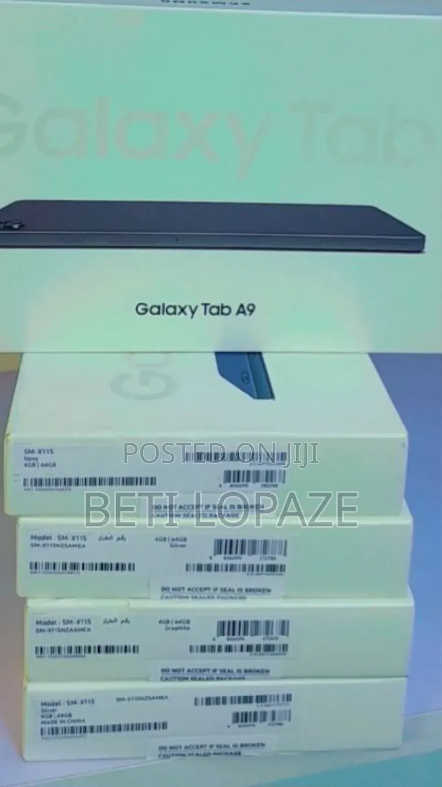 New Samsung Galaxy Tab A9 64 GB Black
