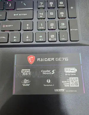 New Laptop MSI GP75 Leopard 16GB Intel Core I9 SSD 1T