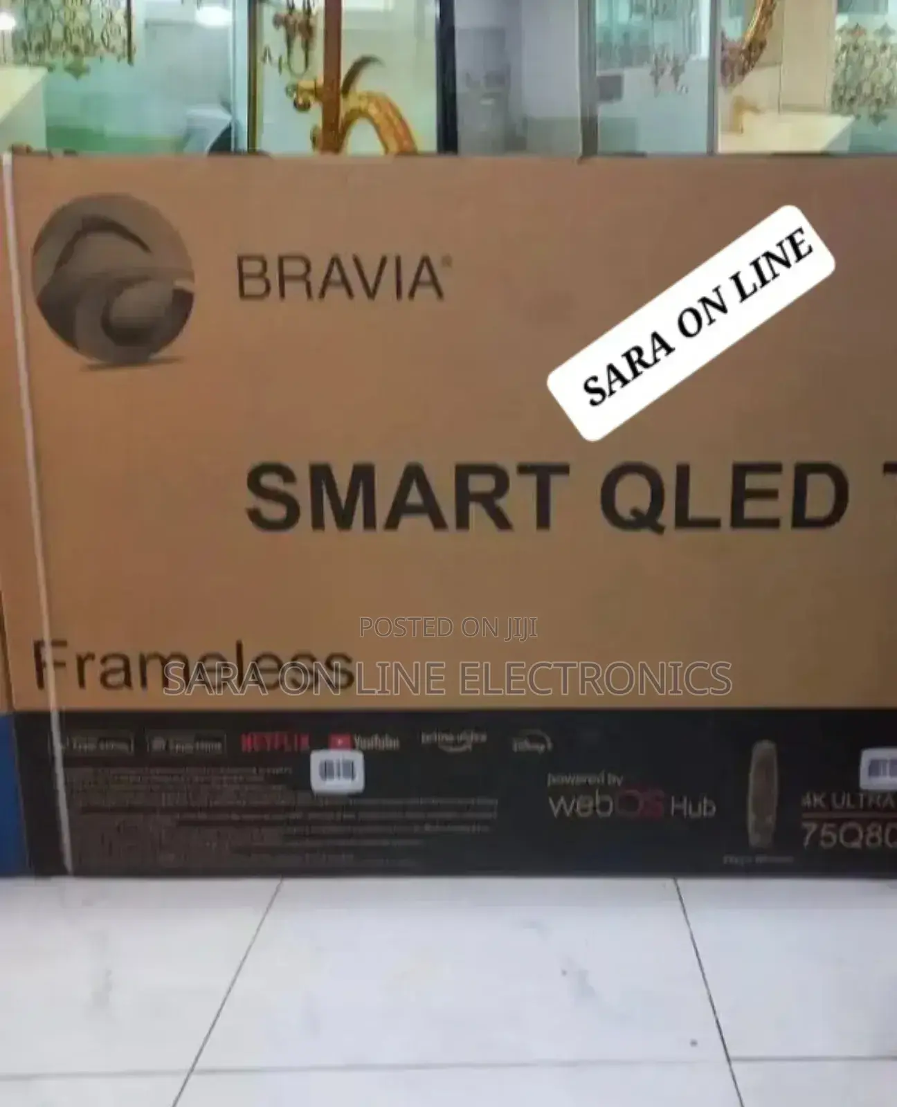 Bravia 75" Framless Smart Qled Tv