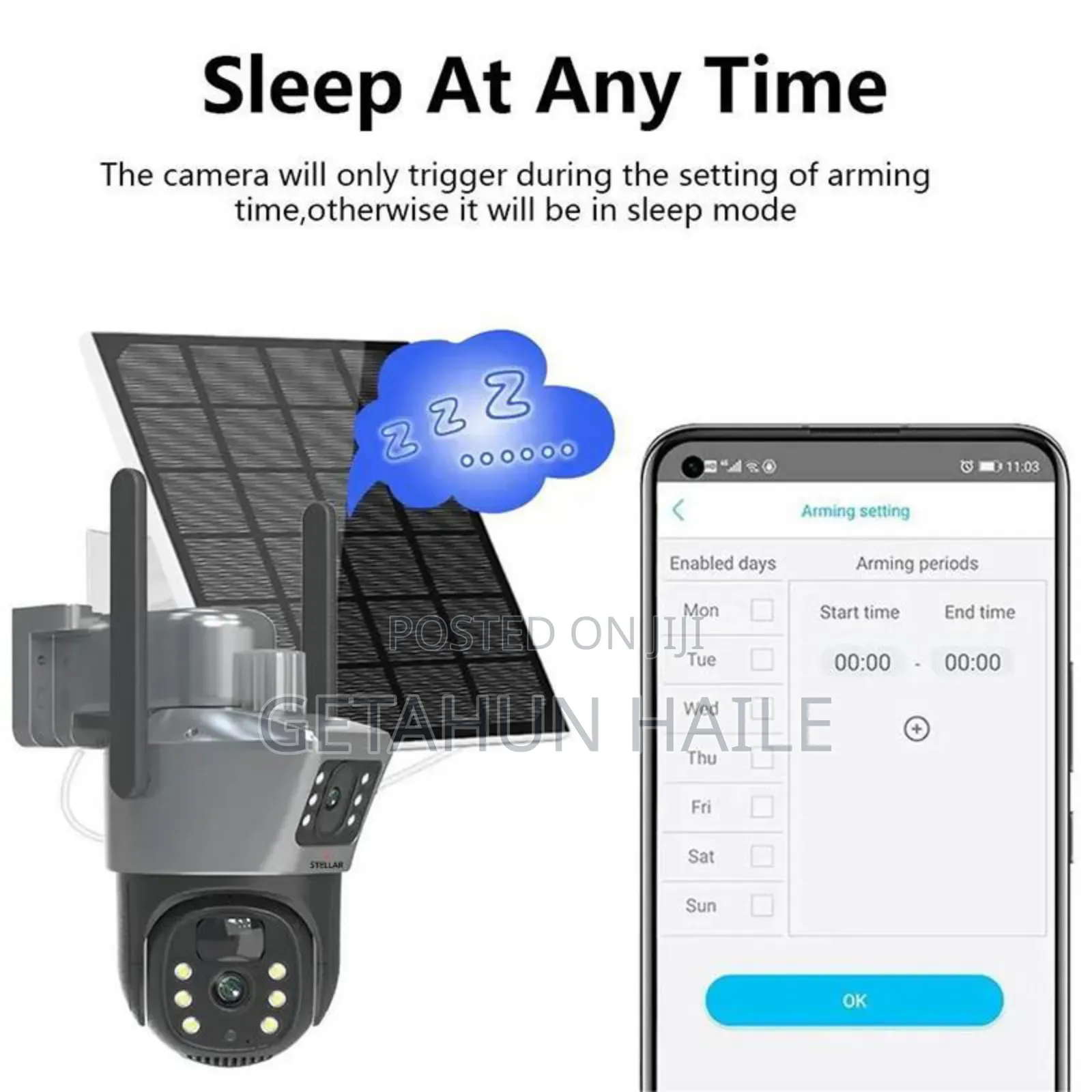 Stellar C600 Dual Lens Solar Security Camera