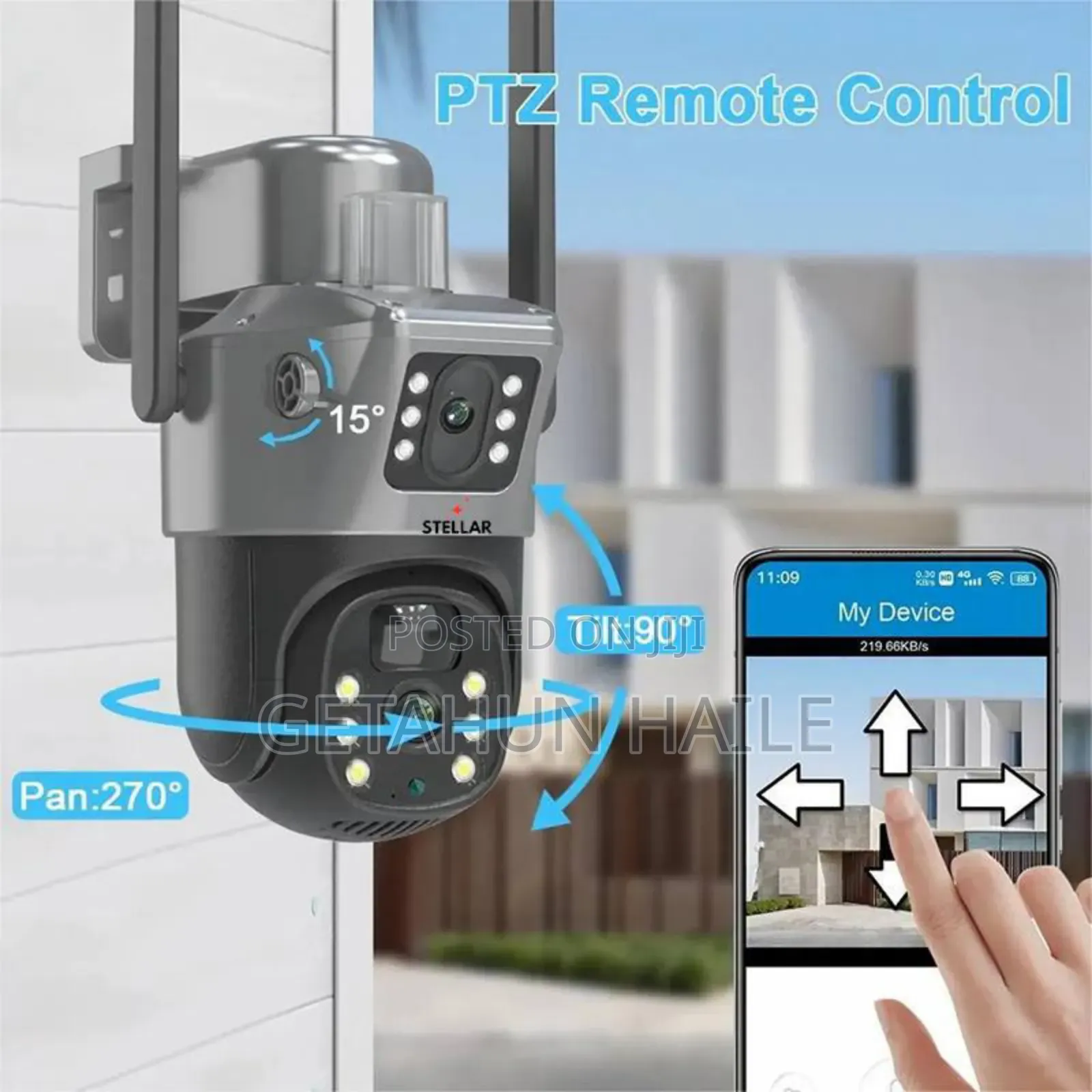 Stellar C600 Dual Lens Solar Security Camera