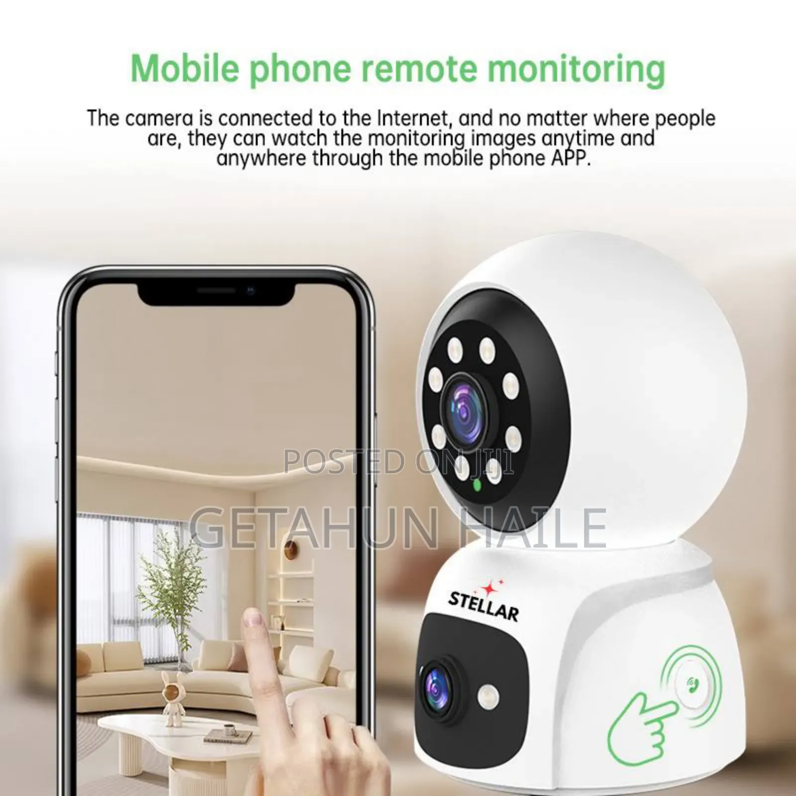 Stellar C402 Wifi and 4g Simcard Dual Lens Security Camera