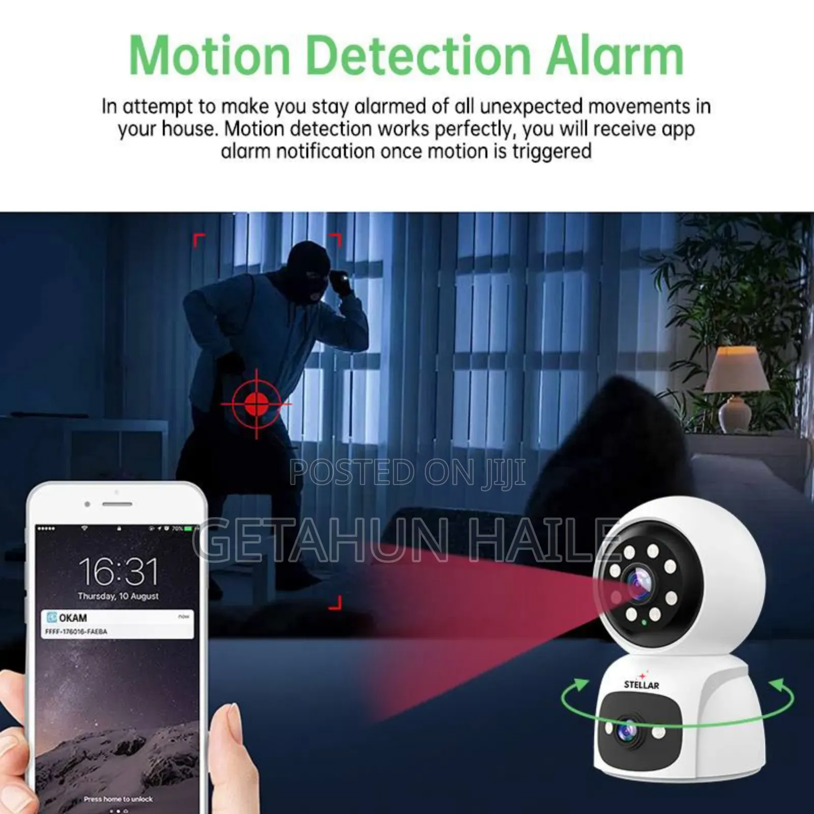 Stellar C402 Wifi and 4g Simcard Dual Lens Security Camera