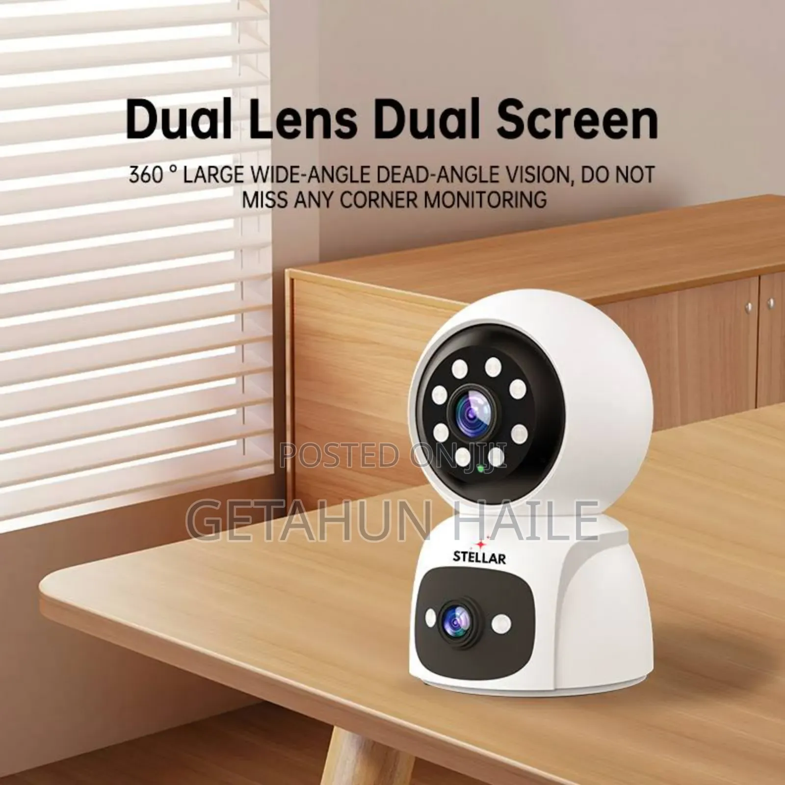 Stellar C402 Wifi and 4g Simcard Dual Lens Security Camera