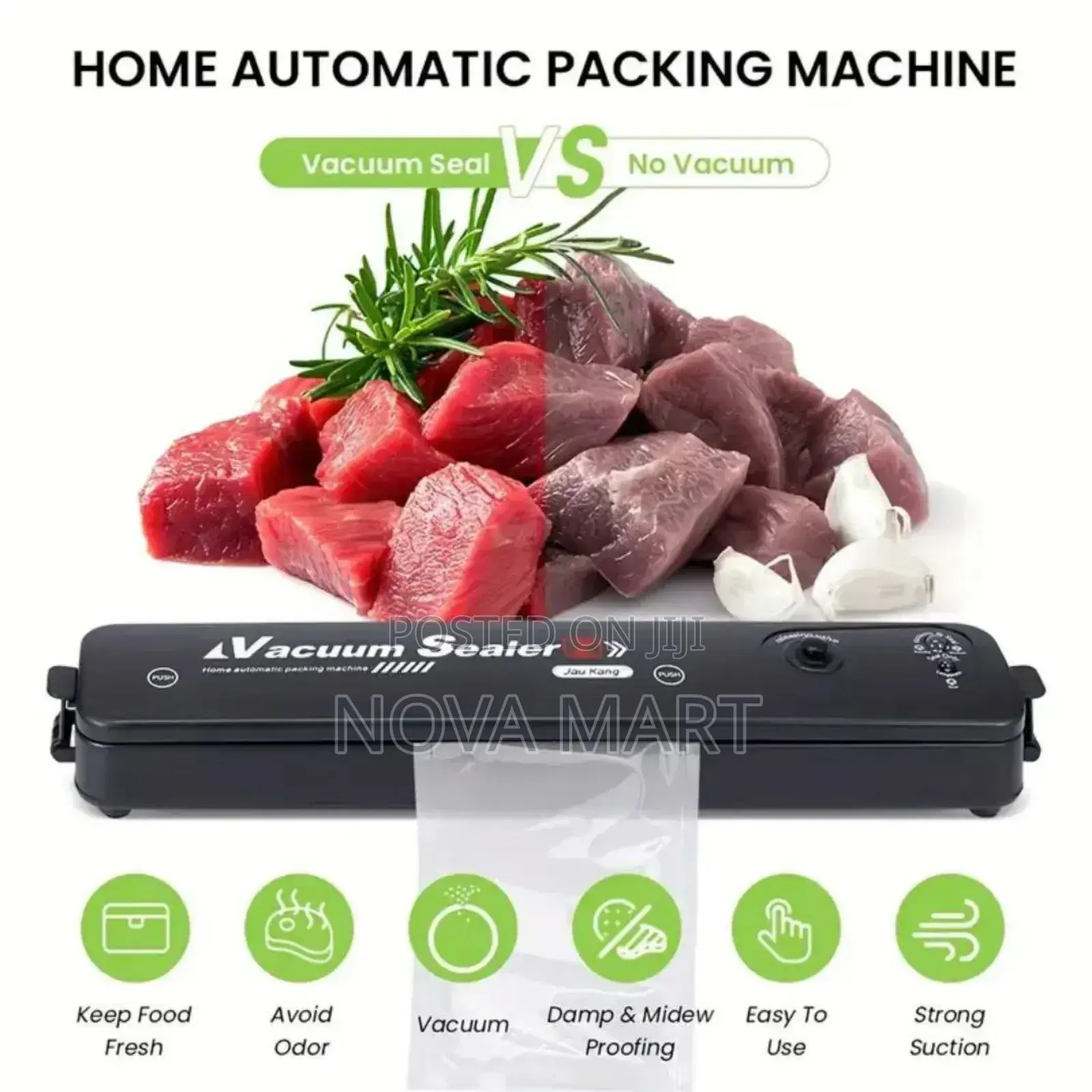 Automatic Vacuum Sealer Machine የላስቲክ ማሸጊያ