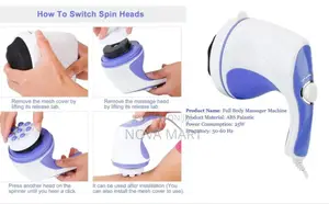 4 Head-Mounted Switches Massagers