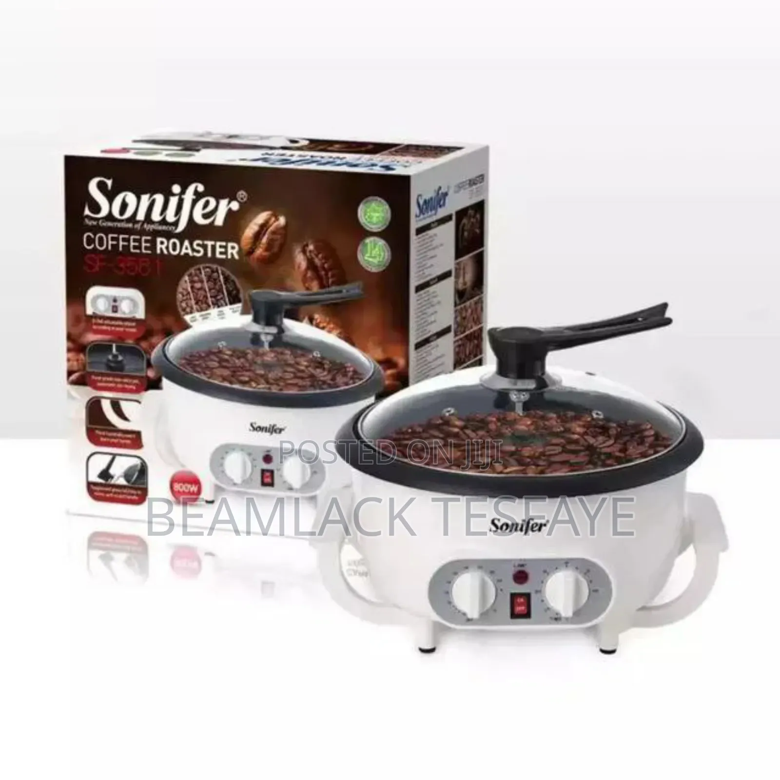 በሁለት አይነት አማራጭ የቡና መቁያ Sonifer Coffee Roaster