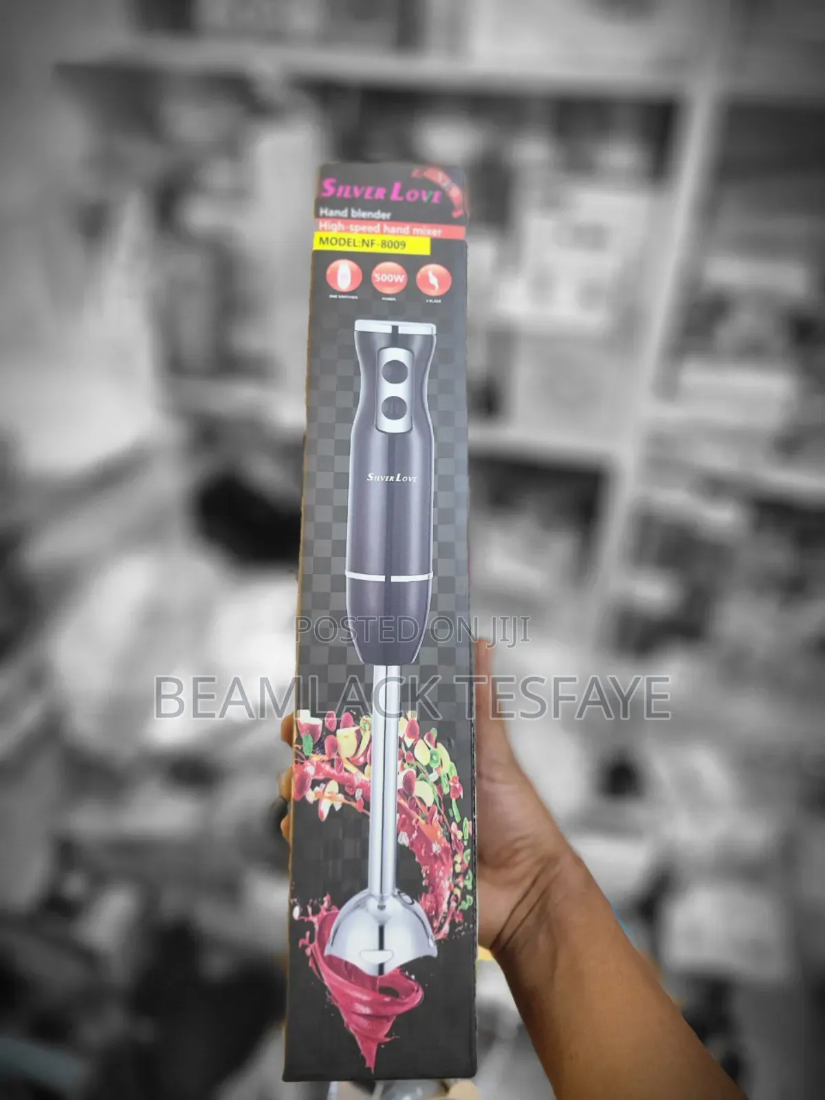 Silver Love Hand Blender