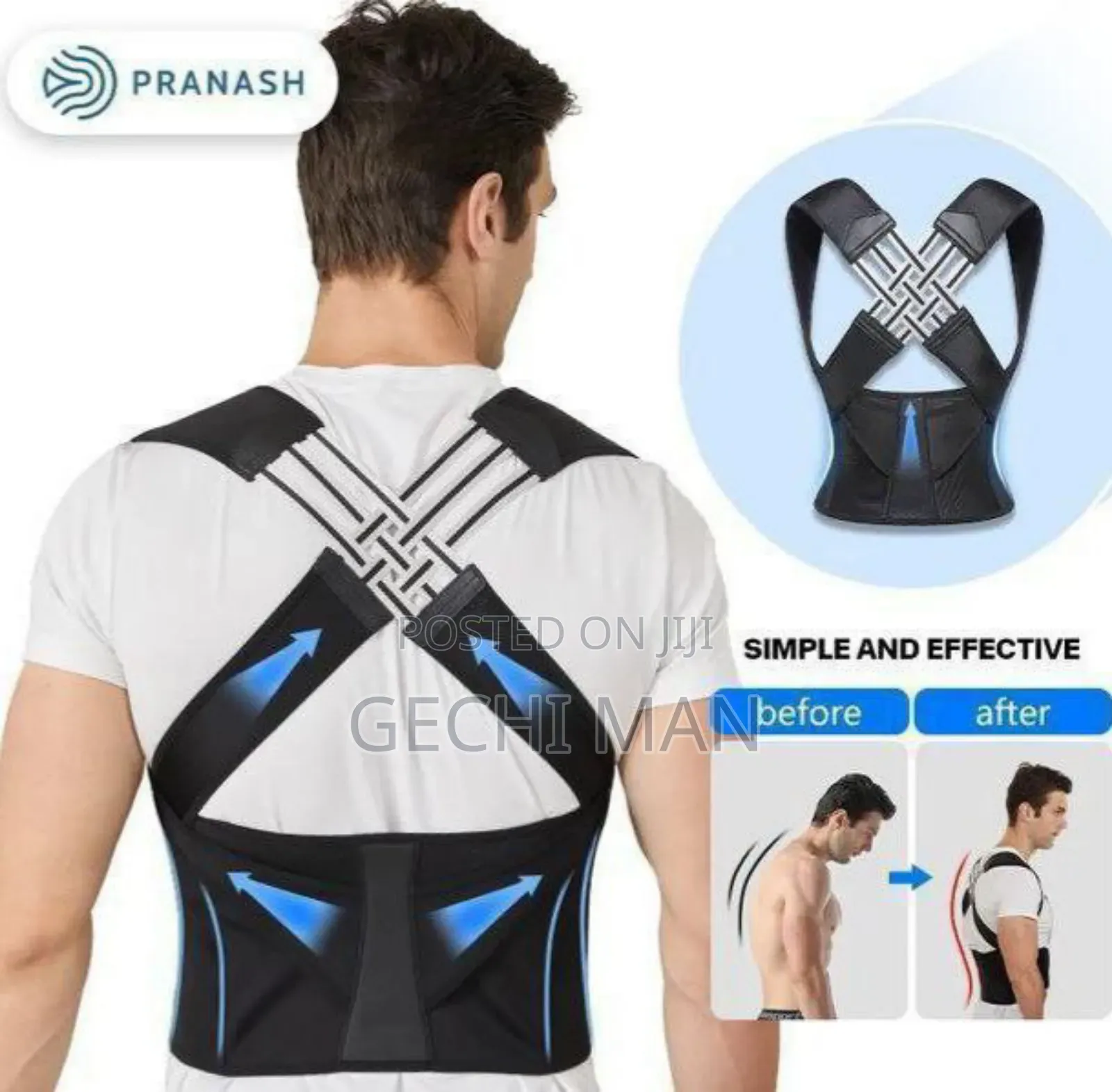 Adjustable Back Posture Corrector Belt