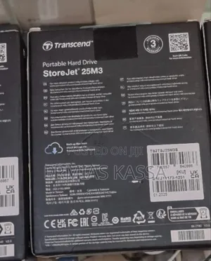 Photo - Brand New Transcend Portable Hard Drive Storejet 25m3