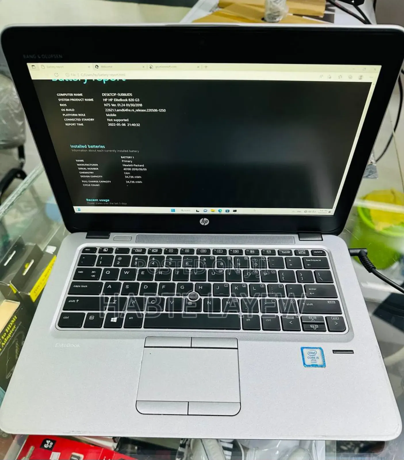 New Laptop HP EliteBook 840 8GB Intel Core I5 SSD 128GB
