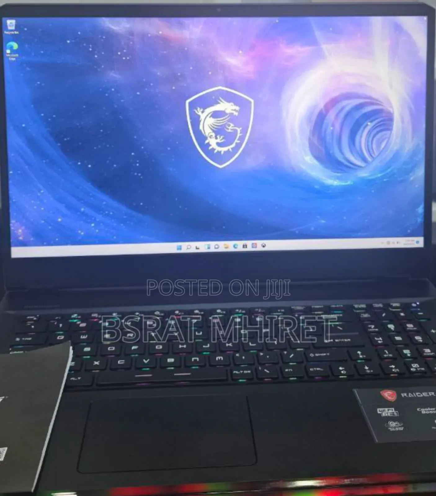 New Laptop MSI GF63 16GB Intel Core I9 SSD 1T