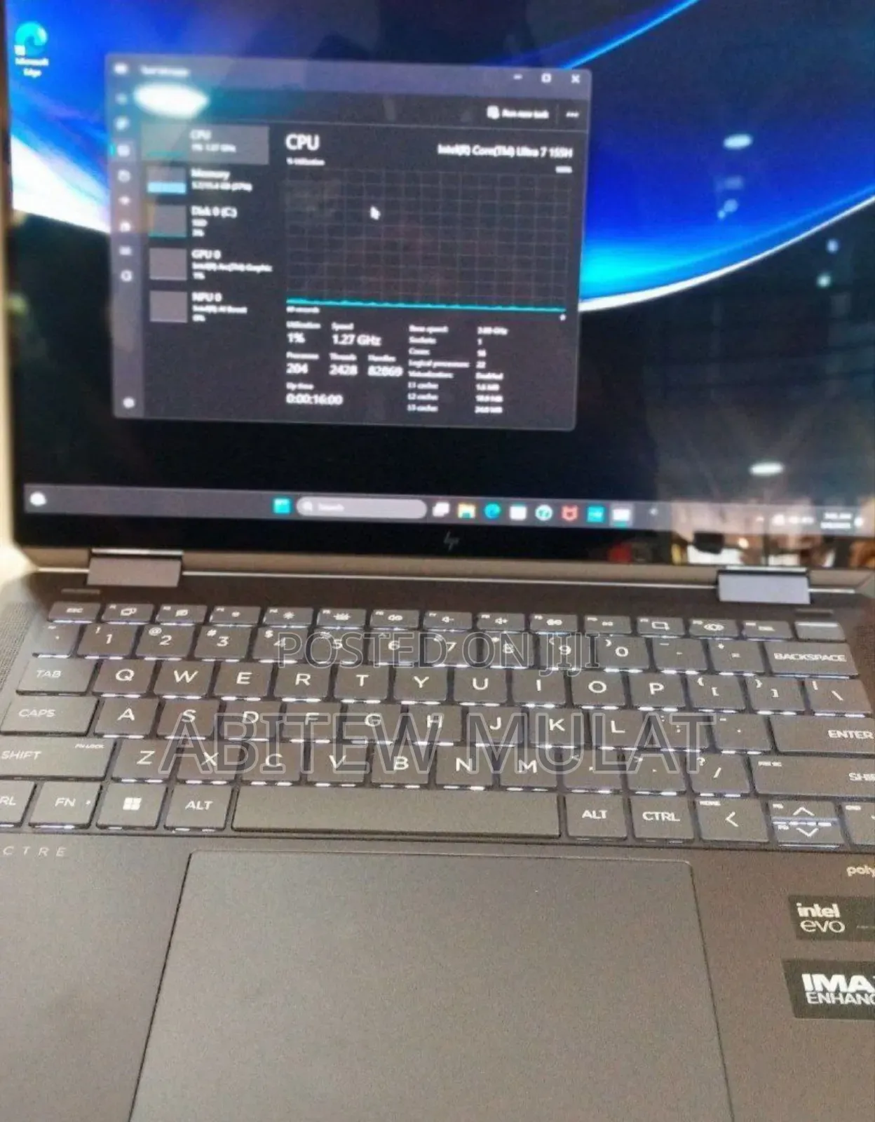 New Laptop HP Spectre X360 16GB Intel Core Ultra 7 SSD 1T