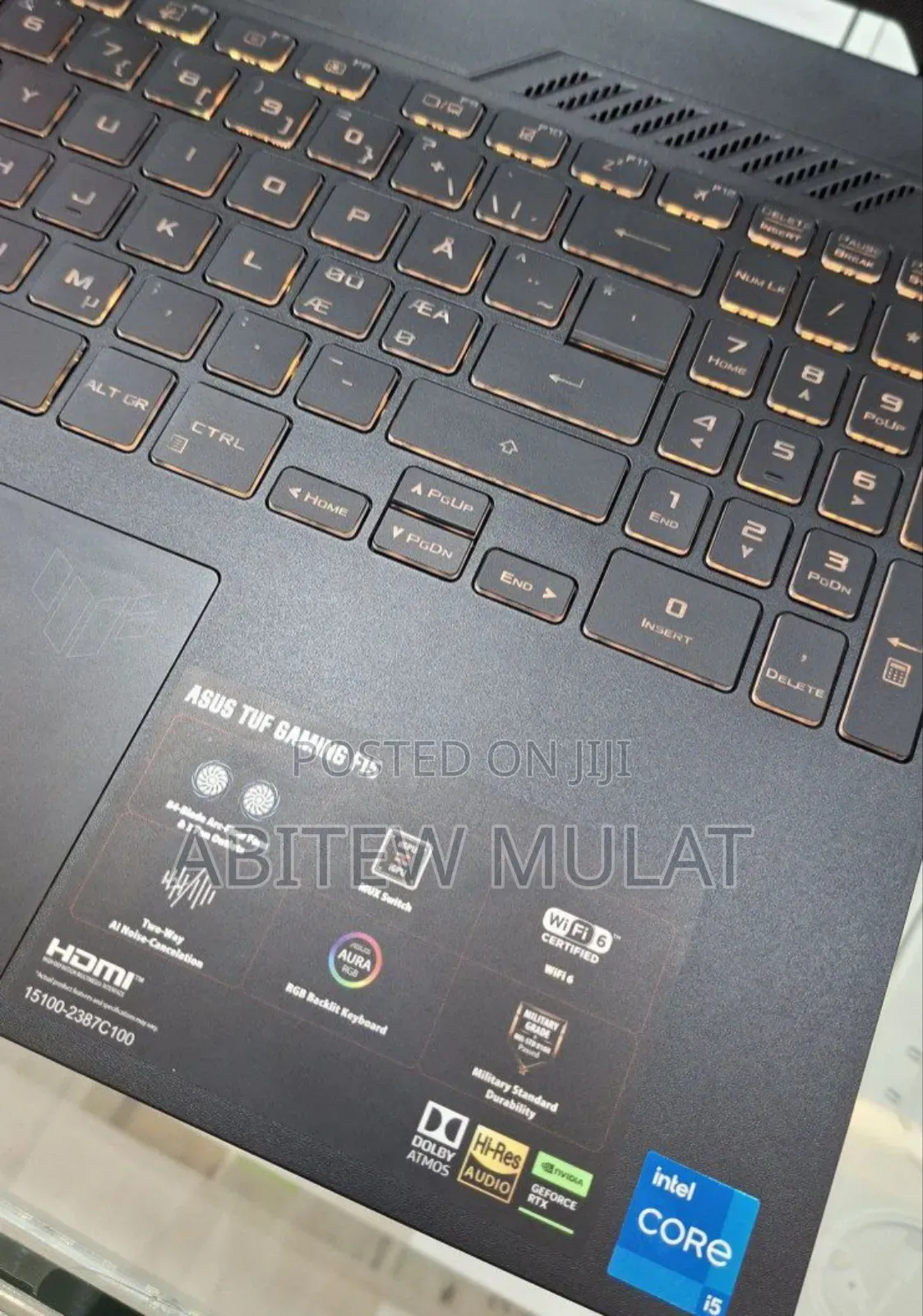 New Laptop Asus TUF Gaming A15 16GB Intel Core I5 SSD 512GB