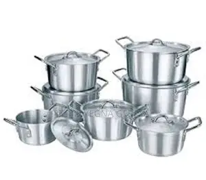 Dest 7-Piece Aluminum Cooking Pot Set With Lids