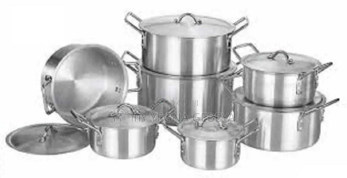 Dest 7-Piece Aluminum Cooking Pot Set With Lids