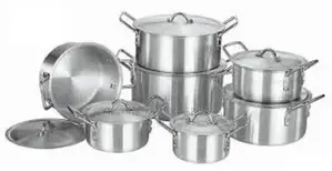 Dest 7-Piece Aluminum Cooking Pot Set With Lids