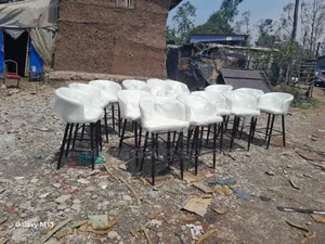 Photo - Modern Quality Leather High Bar  Lounge Chairs