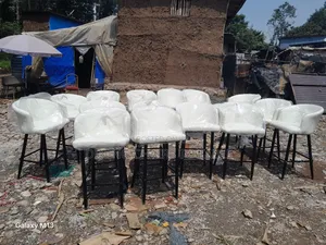 Modern Quality Leather High Bar  Lounge Chairs