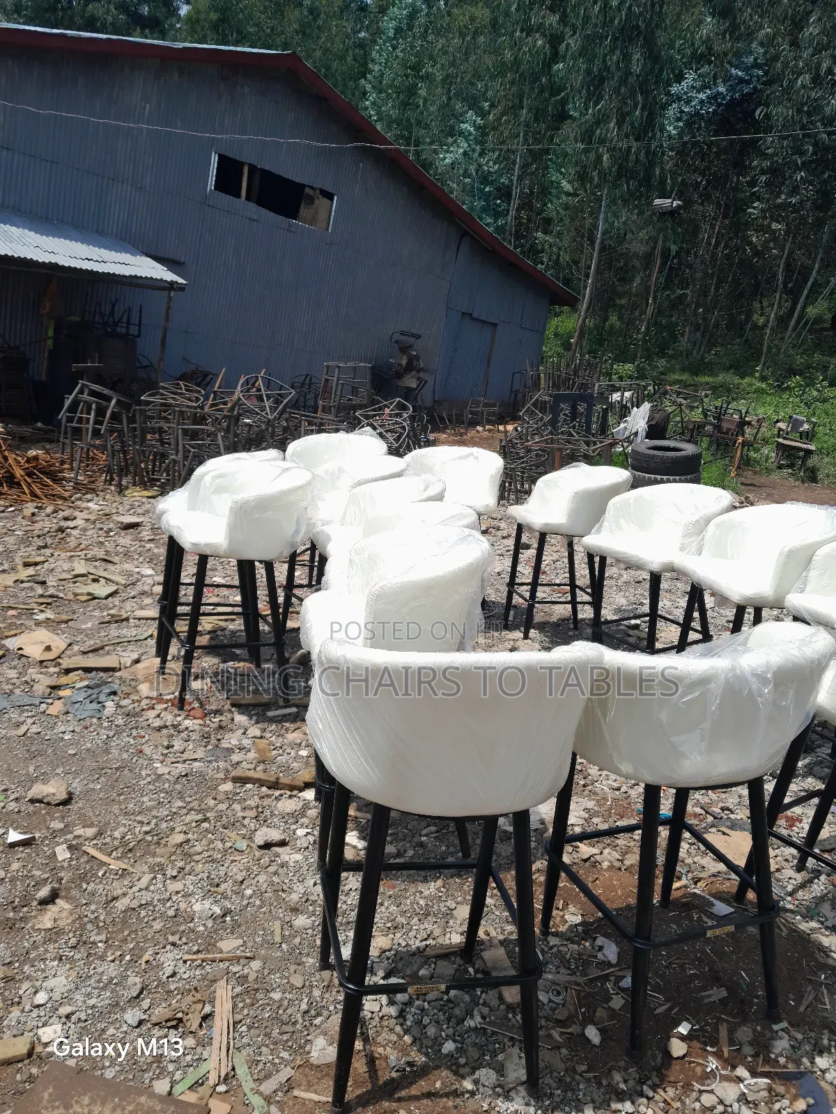 Modern Quality Leather High Bar  Lounge Chairs