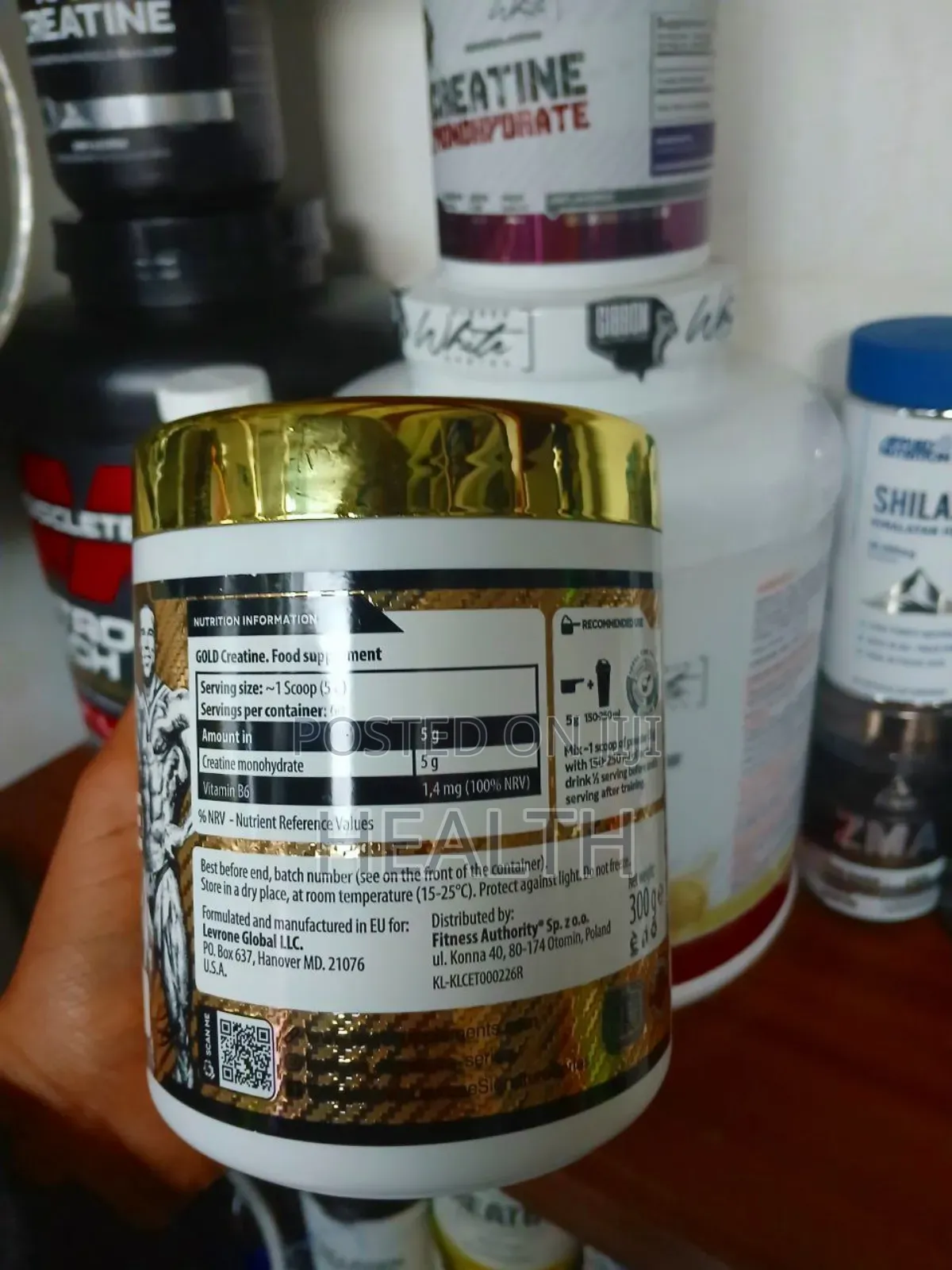 Gold Creatine 300gm No Sugar Added