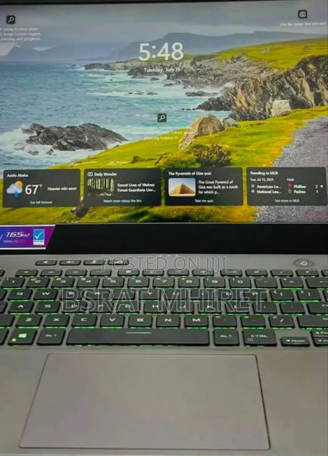 New Laptop Asus ROG Zephyrus G15 16GB AMD Ryzen 9 SSD 1T