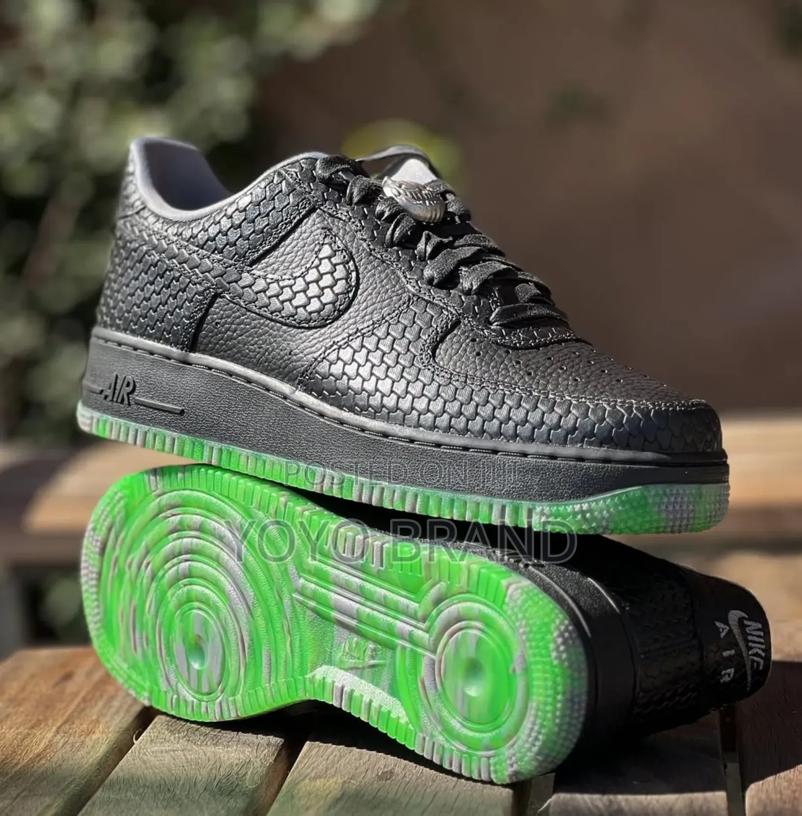 Nike Air Force 1halloween Black Green