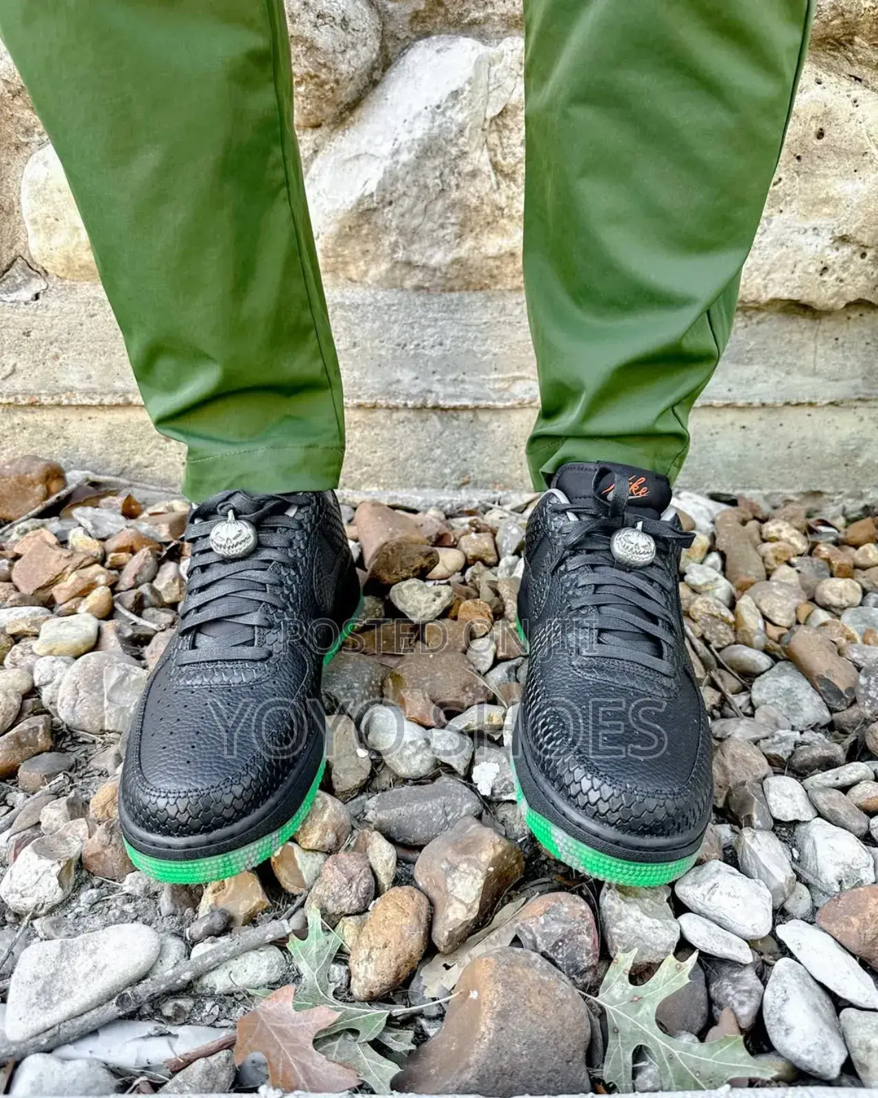 Nike Air Force 1halloween Black Green