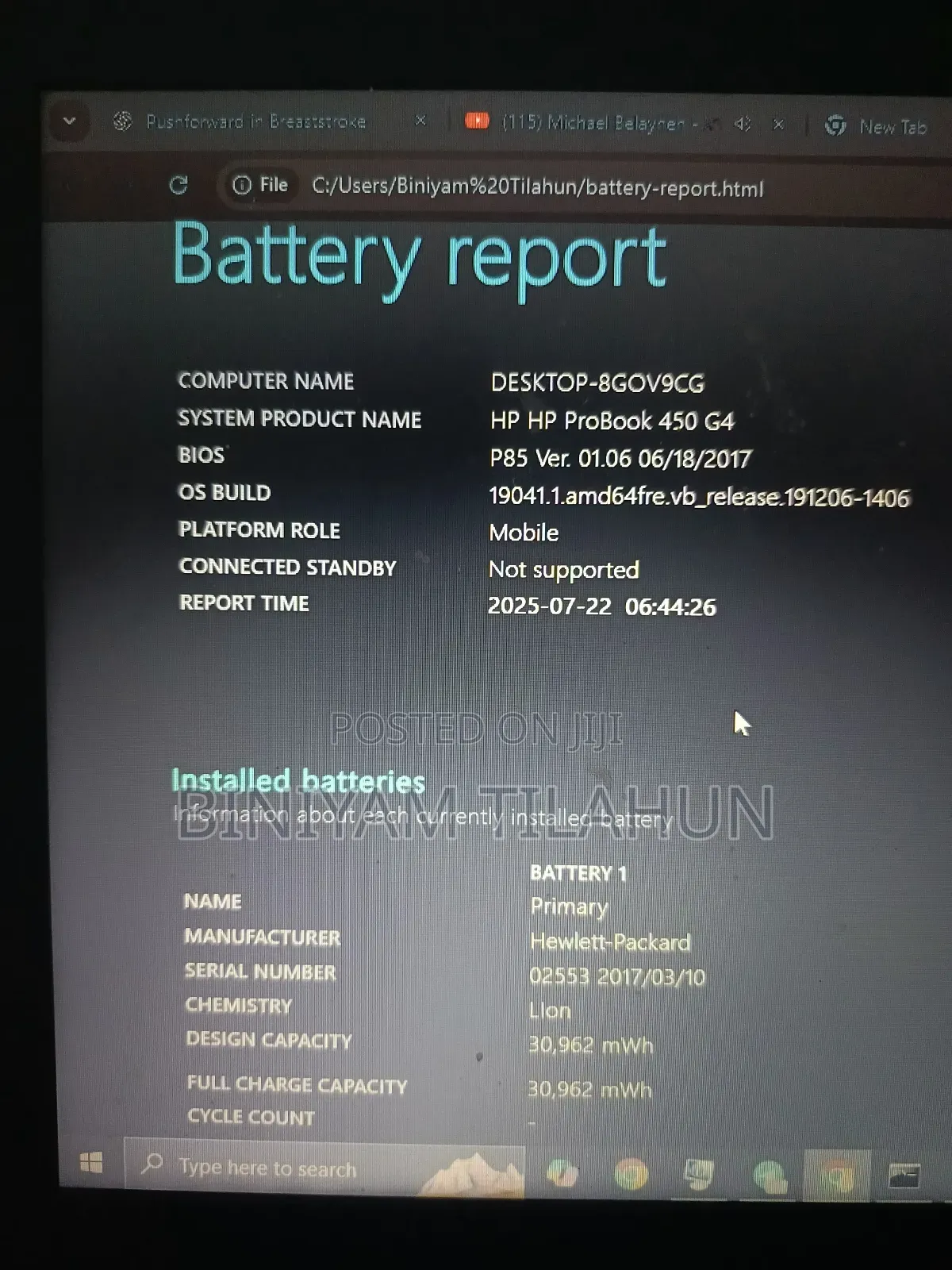 Laptop HP ProBook 450 G4 8GB Intel Core I5 HDD 1T