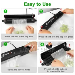 Photo - Automatic Vacuum Sealer Machine የላስቲክ ማሸጊያ