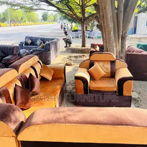 L Shape Corner Sofa Made of Maleda Sponje Withe Wooden Mater