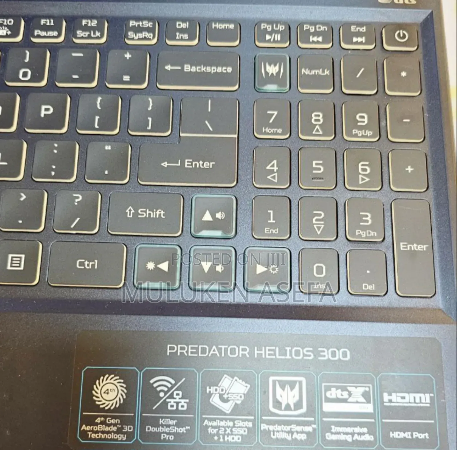 New Laptop Acer Predator Helios 300 16GB Intel Core I7 SSD 1T