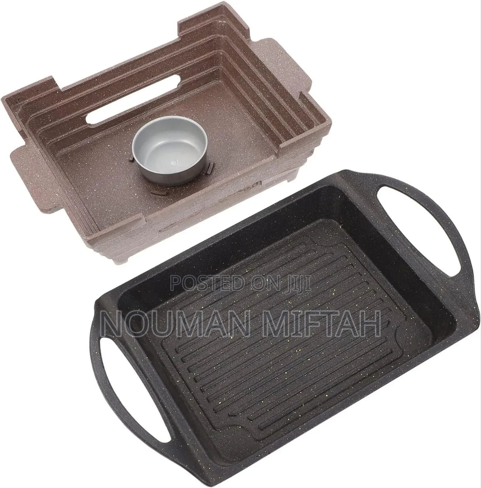 Aluminium Nonstick Griddle Stove Top Square Grill Pan Grill