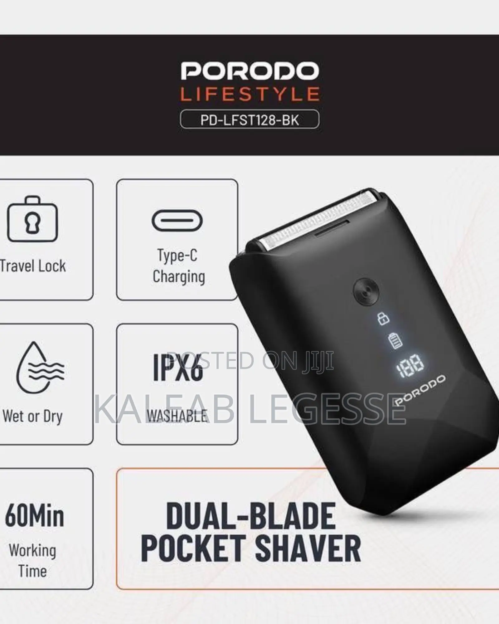 Porodo Dual-Blade Pocket Shaver