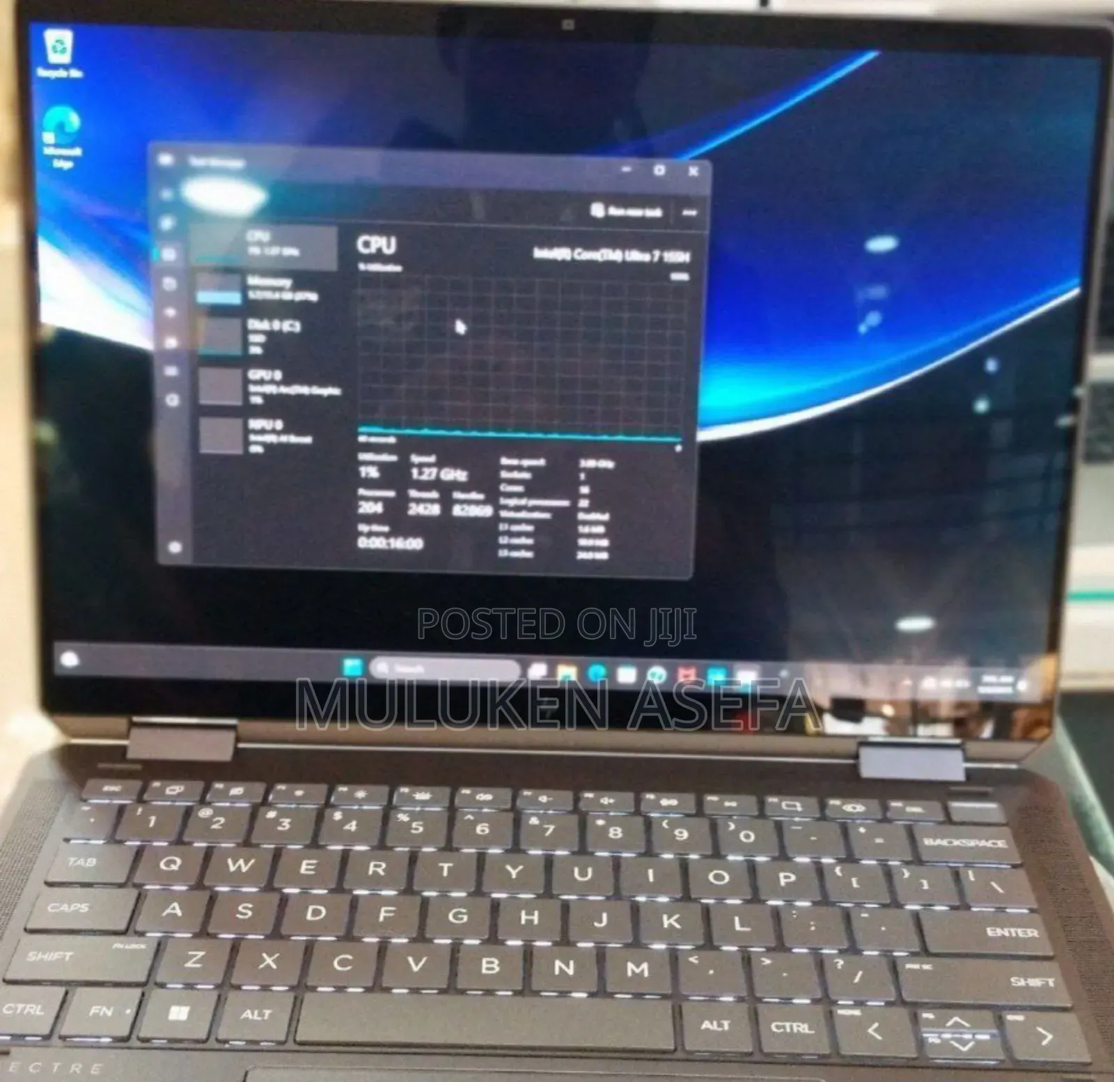 New Laptop HP Spectre X360 16GB Intel Core Ultra 7 SSD 1T