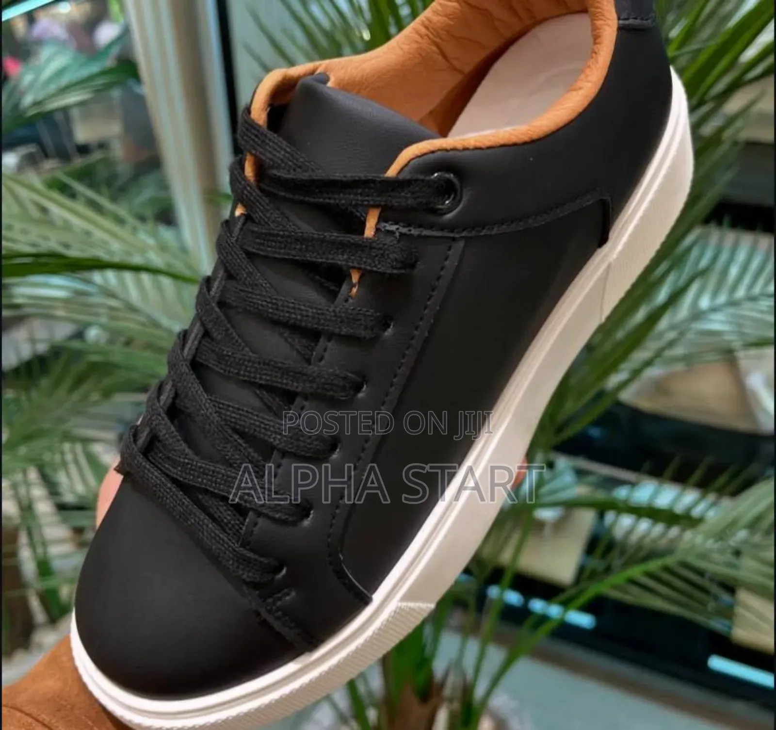  Zara ‘Black/White’ Flat Leather Men’S Shoes