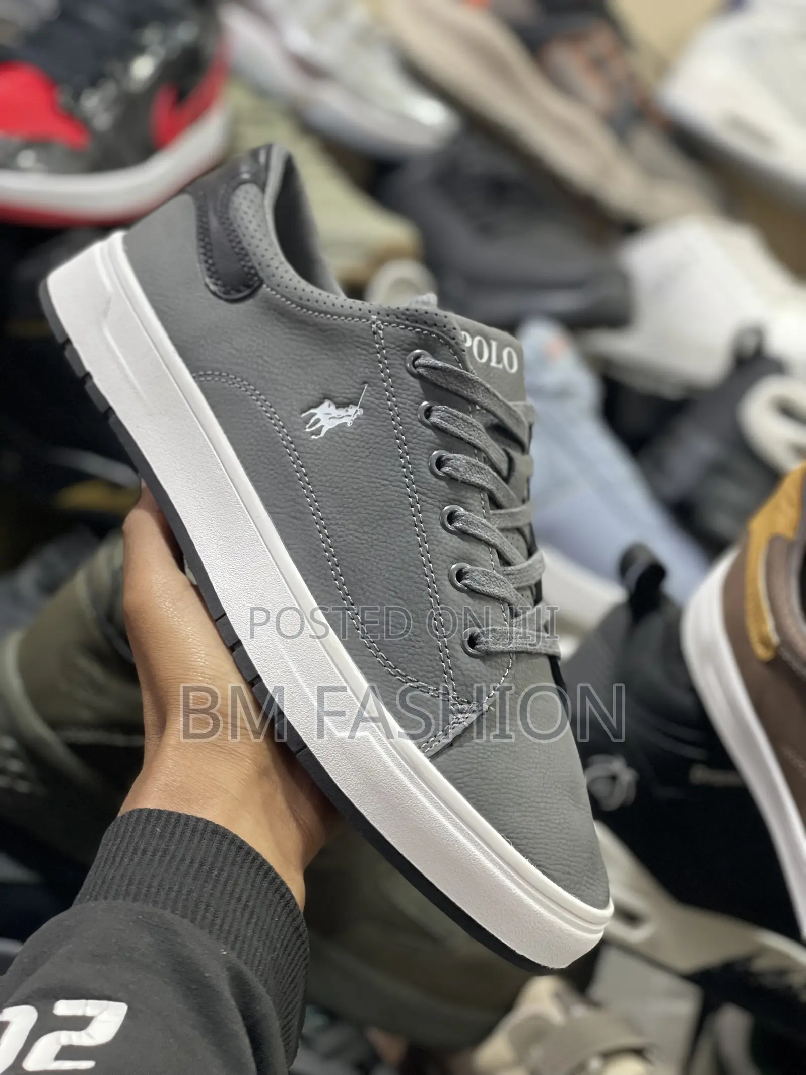 Polo Quality Men’S Gray Flats Tennis