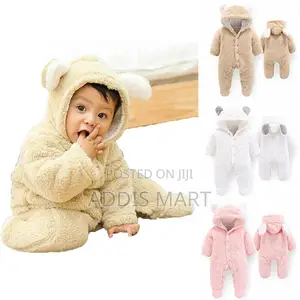 Photo - Newborn Baby Winter Clothes Bear Hooded Coat Romper Outfit
