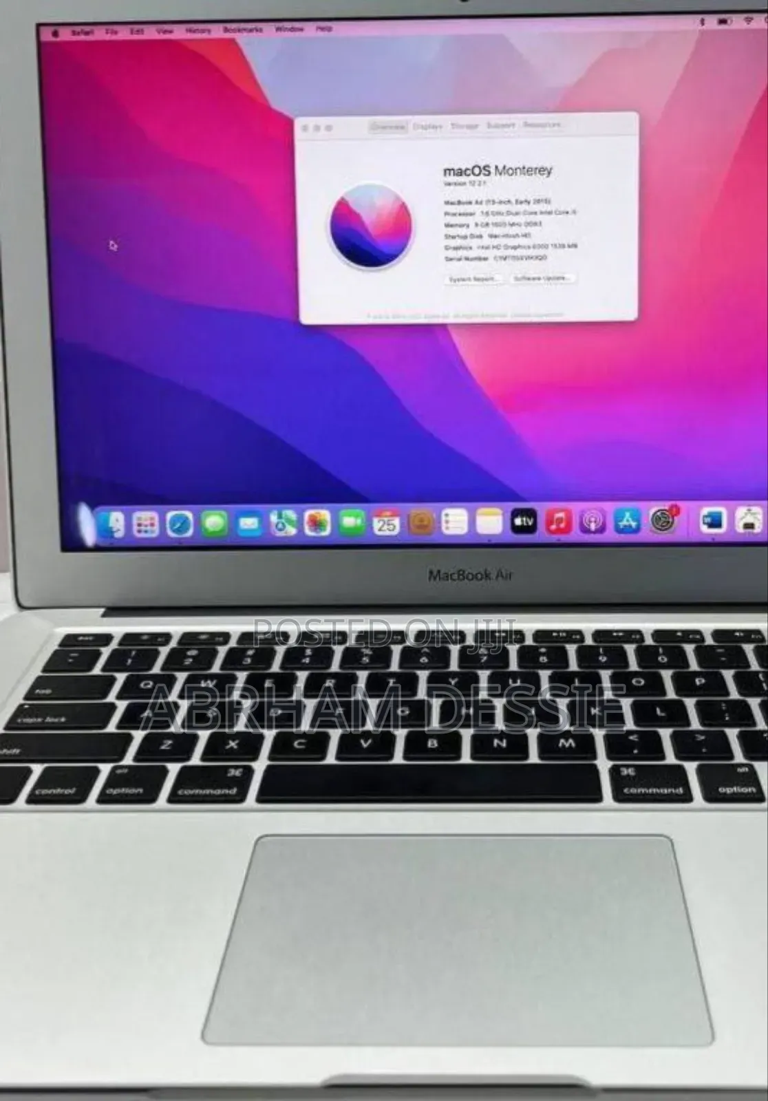 New Laptop Apple MacBook Air 2017 8GB Intel Core I7 SSD 256GB