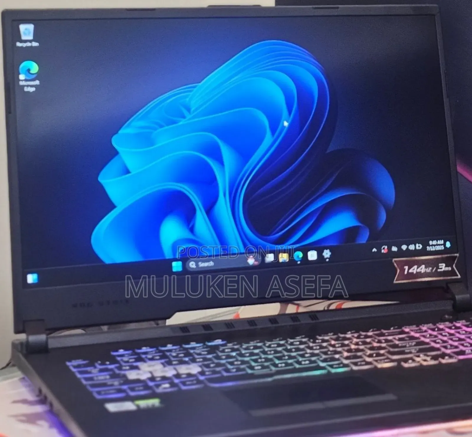 New Laptop Asus ROG Strix G15 16GB Intel Core I7 SSD 512GB