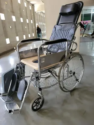 Toilet Wheelchair==Smooth Shiny Stainless Steel Propelling
