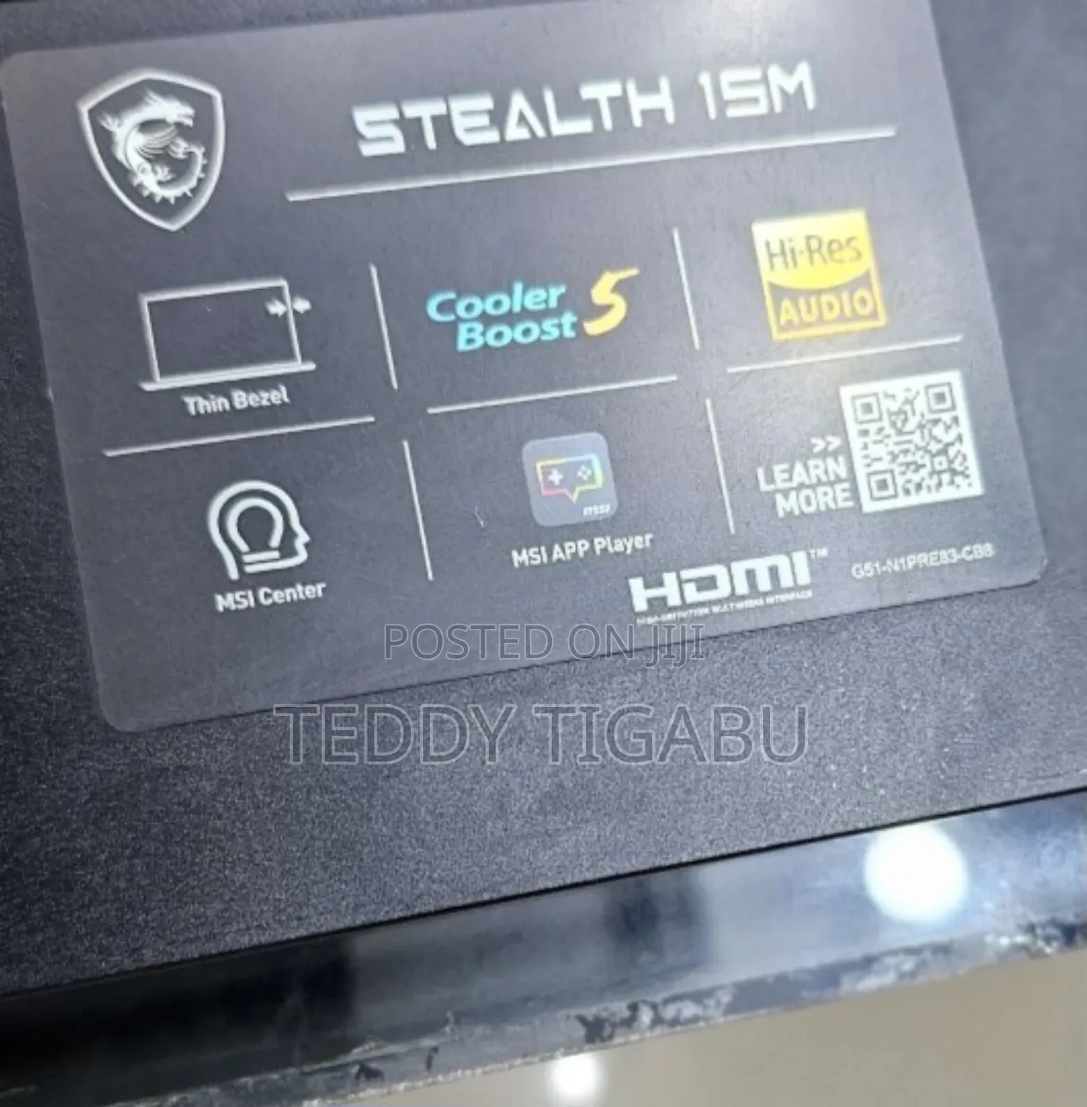 New Laptop MSI 16GB Intel Core I7 SSD 512GB